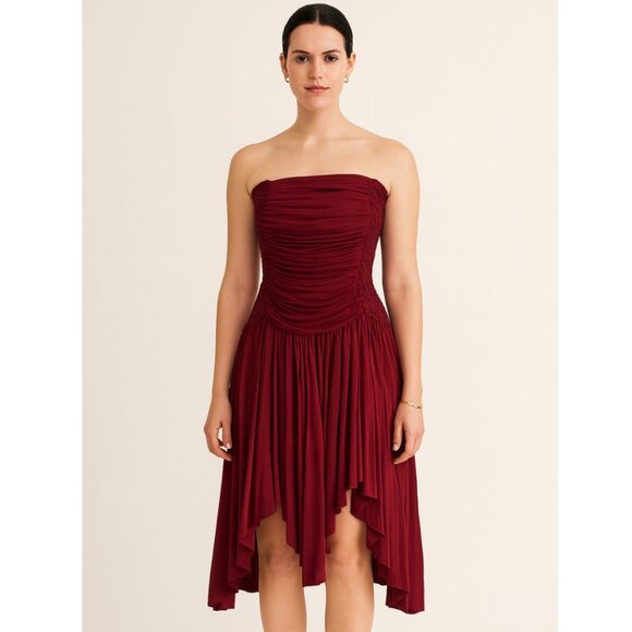 LouLou de la Falaise Strapless Draped Dress Small - Picture 1 of 10